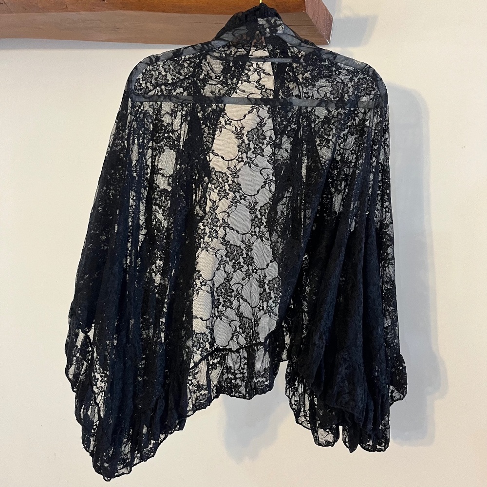 Free People Intimately Lace Top Cover Up Shawl Kimono